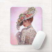 Coy viktorianische Dame "Betty Lu " Mousepad (Mit Mouse)