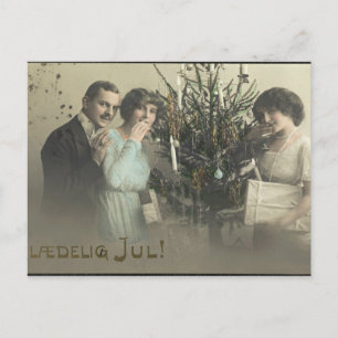 Coy Women Vintage Weihnachtsgrüße Feiertagspostkarte