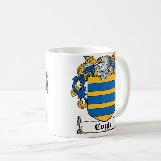 Coyle Familienwappen Kaffeetasse (VorderseiteRechts)