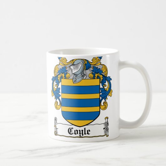 Coyle Familienwappen Kaffeetasse (Rechts)