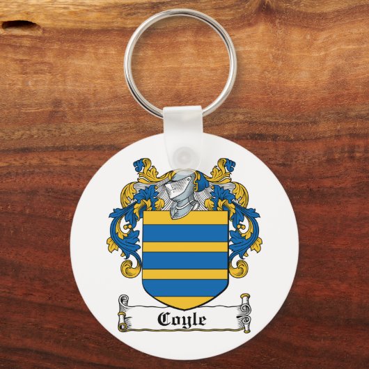 Coyle Familienwappen Schlüsselanhänger (Vorderseite)