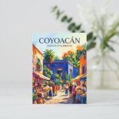 Coyoacán Mexiko Postkarte (Stehend Vorderseite)