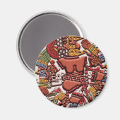 Coyolxauhqui Kühlschrankmagnet (Vorderseite/Rückseite)