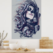 Coyolxauhqui Poster (Küche)