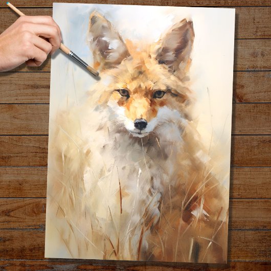 Coyote 2 Decoupage Paper Seidenpapier