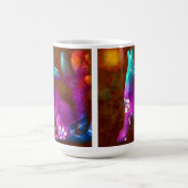 Coyote Abstrakt Art Saguaro Cactus Desert Brown Kaffeetasse (Mittel)