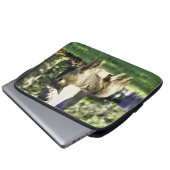 Coyote am Friedhof Laptopschutzhülle (Vorne Knopf)