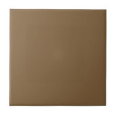 Coyote Brown Solid Color Tile Fliese (Vorderseite)