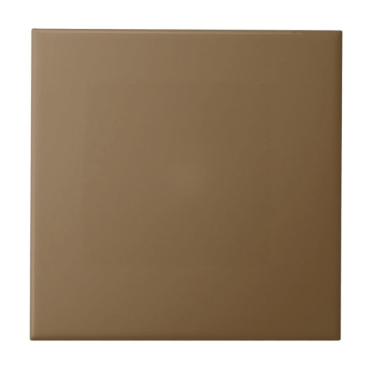Coyote Brown Solid Color Tile Fliese (Vorderseite)