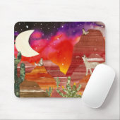 Coyote Canyon Night Songs Mousepad (Mit Mouse)