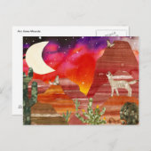 Coyote Canyon Night Songs Postkarte (Vorne/Hinten)
