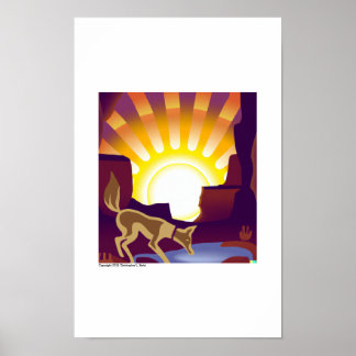 Coyote Canyon Sunrise Poster