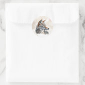 Coyote Country Cotattecore Rustikale Printwerbung Runder Aufkleber (Tasche)