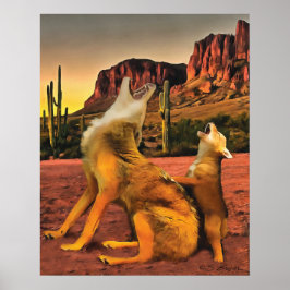Coyote "Coyote Howling" Poster