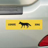 Coyote Crossing Autoaufkleber (Auf Auto)