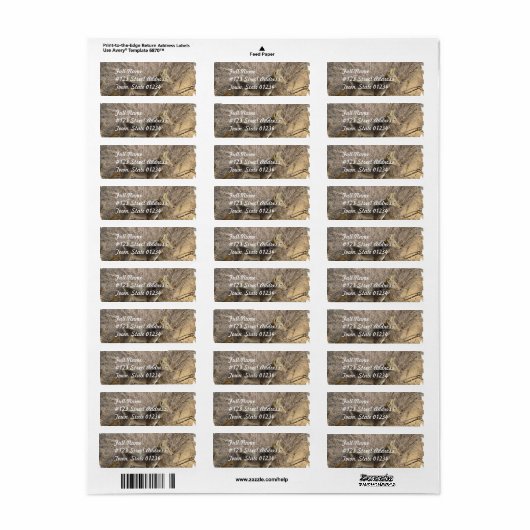 Coyote Design Rücksendeadresse Mailing Label (Vorne)