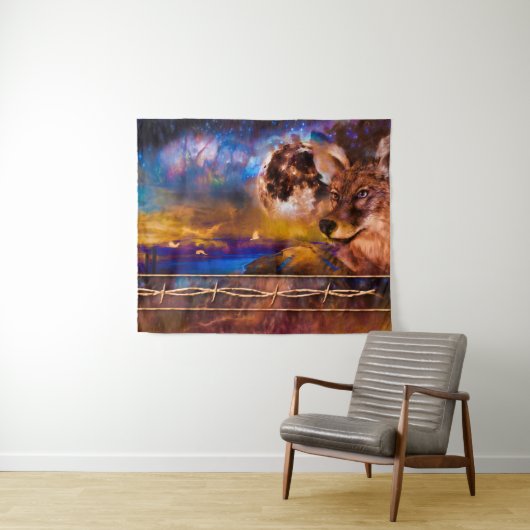 COYOTE FENNT MICH NICHT AN! WANDTEPPICH (Beispiel (Horizontal))