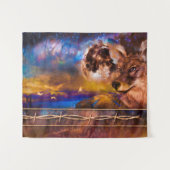 COYOTE FENNT MICH NICHT AN! WANDTEPPICH (Vorderseite (Horizontal))