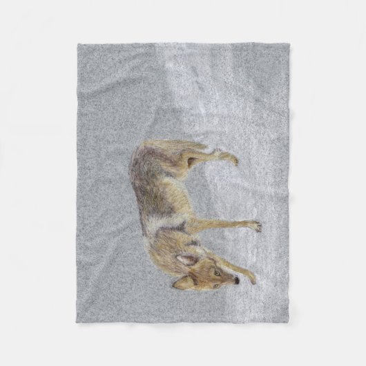 Coyote Fleecedecke (Vorderseite)