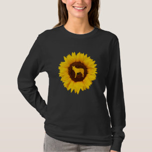 Coyote for Women Men Wolf Pup Canine Sonnenblume T-Shirt
