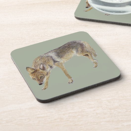 Coyote Getränkeuntersetzer (Linke Seite)