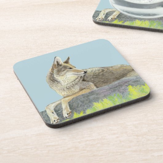 Coyote Getränkeuntersetzer (Linke Seite)