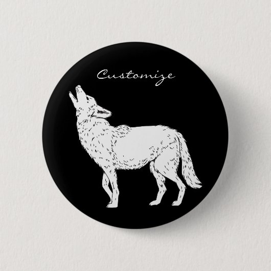 Coyote Howling Thunder_Cove Button (Vorderseite)