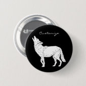 Coyote Howling Thunder_Cove Button (Vorne & Hinten)