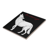 Coyote Howling Thunder_Cove Fliese (Seite)