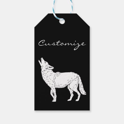 Coyote Howling Thunder_Cove Geschenkanhänger (Vorderseite)