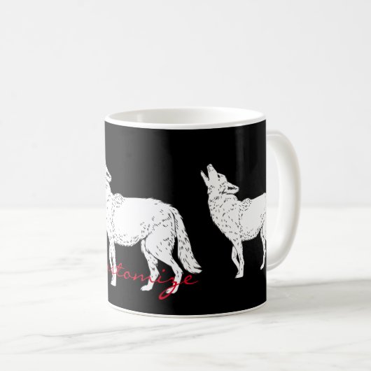 Coyote Howling Thunder_Cove Kaffeetasse (VorderseiteRechts)
