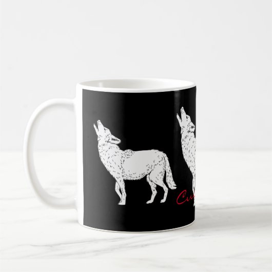 Coyote Howling Thunder_Cove Kaffeetasse (Links)
