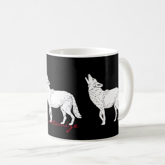 Coyote Howling Thunder_Cove Kaffeetasse (VorderseiteRechts)