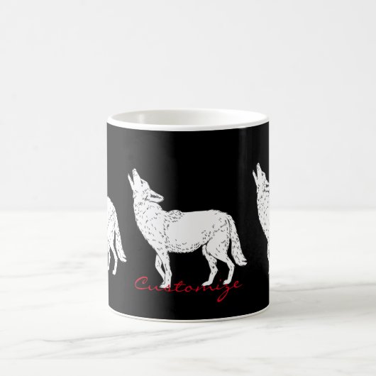 Coyote Howling Thunder_Cove Kaffeetasse (Mittel)