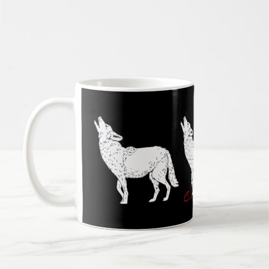 Coyote Howling Thunder_Cove Kaffeetasse (Links)