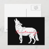 Coyote Howling Thunder_Cove Postkarte (Vorne/Hinten)