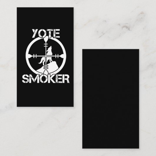 Coyote Hunter Yote Sniper Wild Animal Jagd Visitenkarte (Vorne/Hinten)