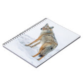 Coyote im Schnee Notizblock (Linke Seite)