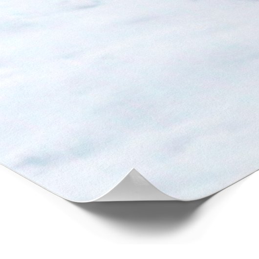 Coyote im Schnee Poster (Ecke)