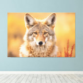 Coyote in Natur Leinwanddruck (Insitu (Holzboden))