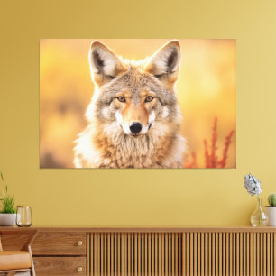 Coyote in Natur Leinwanddruck
