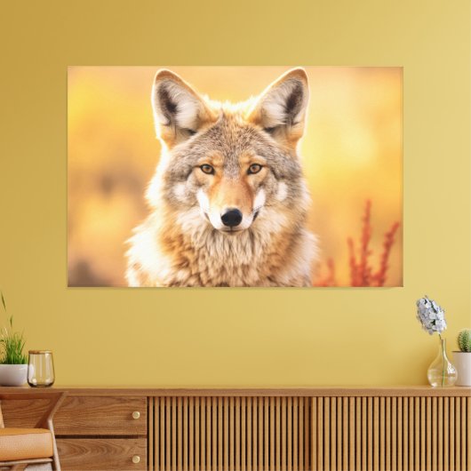 Coyote in Natur Leinwanddruck (Insitu (Wohnzimmer))