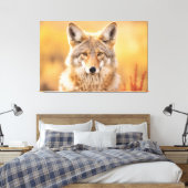 Coyote in Natur Leinwanddruck (Insitu (Schlafzimmer))