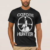 Coyote Jagd Yote Sniper Wildtier Jäger T-Shirt (Vorderseite)