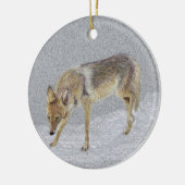 Coyote Keramik Ornament (Links)