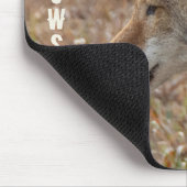 Coyote Lamar Valley Yellowstone Nationalpark Mousepad (Ecke)
