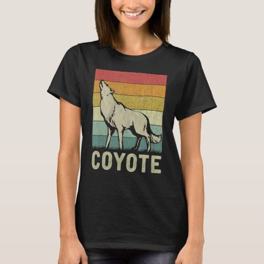 Coyote Men Women Coyote Retro T-Shirt (Vorderseite)