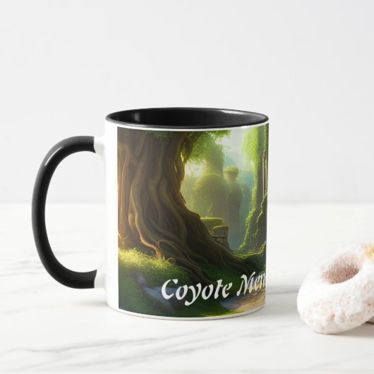 Coyote Menor's Morning Tea Tasse (Mit Donut)