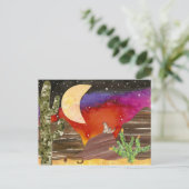 Coyote Moon Night Songs Postkarte (Stehend Vorderseite)
