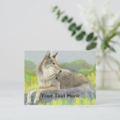 Coyote Postkarte (Stehend Vorderseite)